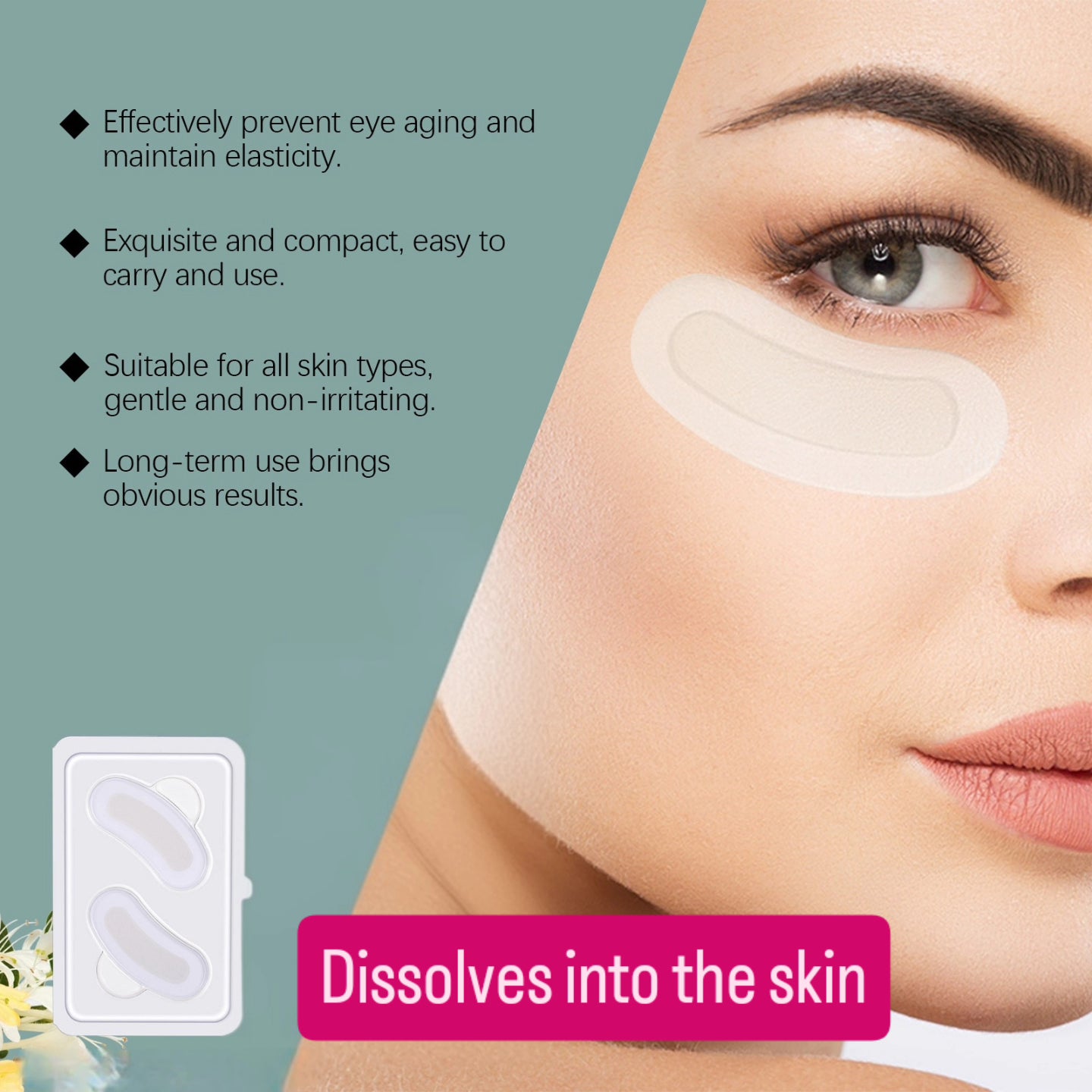Hyaluronic microneedle eye patches - Shanaz Riasoth 