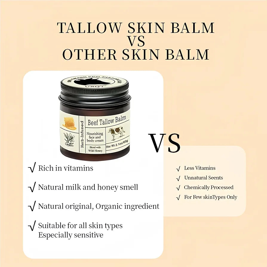 Beef tallow balm moisturiser